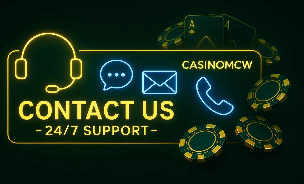 MCW Casino Contact Us Channels Overview